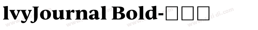 lvyJournal Bold字体转换